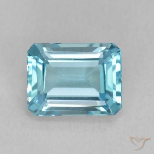 1.92ct 天然 瑞士蓝 黄玉, 祖母绿式切割, VVS