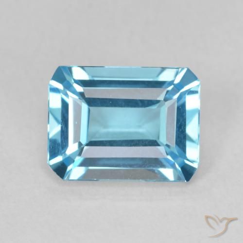 1.94ct 天然 瑞士蓝 黄玉, 祖母绿式切割, VVS