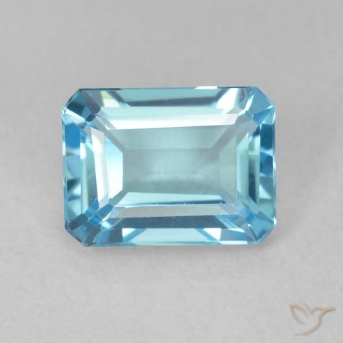 1.88ct 天然 瑞士蓝 黄玉, 祖母绿式切割, VVS
