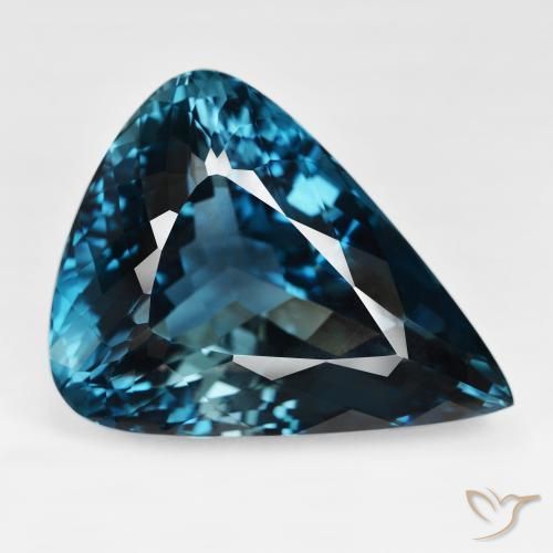 158.20ct 天然 蓝色 黄玉, 梨形, IF