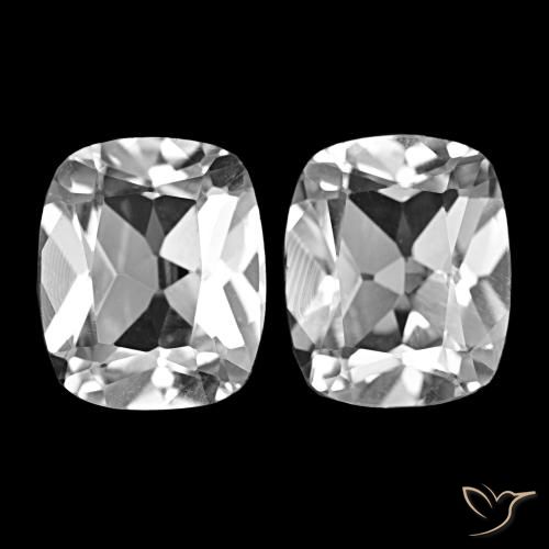 11.92克拉清晰的白色 托帕石, 软垫, VVS-VS