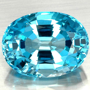22.73克拉天然托帕石，椭圆形切割，19×14.4毫米，VVS