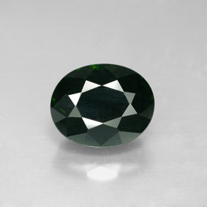 3.44克拉天然绿色碧玺，椭圆形切割，9.9×8毫米，VVS-VS