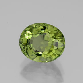 2.76克拉天然绿色碧玺，椭圆形切割，9.4×7.9毫米，VVS