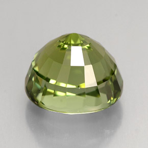 4.39克拉天然绿色碧玺，椭圆形切割，9.5×9毫米，VS