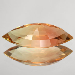 6.96克拉天然多色碧玺，马眼形，20.5×9.5毫米，VVS