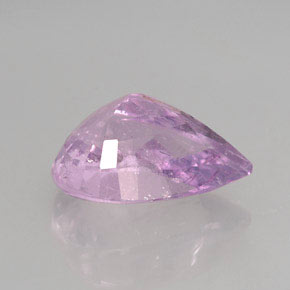 3.34克拉天然紫罗兰色碧玺，梨形，11.6×8.9毫米，I1