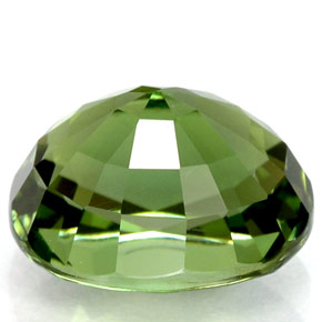 2.88克拉天然绿色碧玺，椭圆形切割，9.3×7.6毫米，VVS