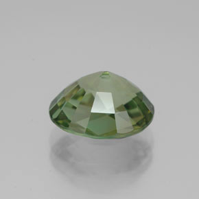 3.30克拉天然绿色碧玺，椭圆形切割，10.1×8.9毫米，VVS