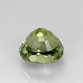 2.18克拉天然绿色碧玺，椭圆形切割，7.8×7.2毫米，VVS
