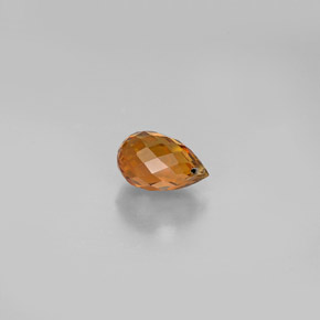 0.83克拉天然黄金色碧玺，水滴珠形切工，6.7×4.1毫米，VVS-VS