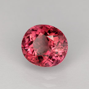 2.43克拉天然粉色碧玺，椭圆形切割，8.5×7.6毫米，VVS