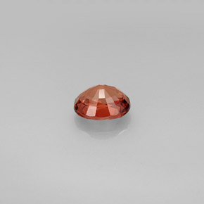 0.87克拉天然橙色碧玺，椭圆形切割，6.5×5.3毫米，VVS