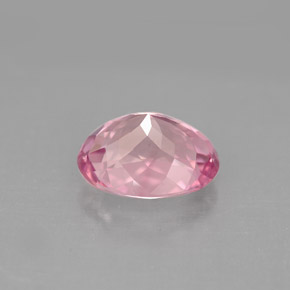 2.65克拉天然粉色碧玺，椭圆形切割，9.9×7.7毫米，VVS-VS