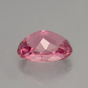 2.37克拉天然粉色碧玺，椭圆形切割，9.4×7.3毫米，VVS