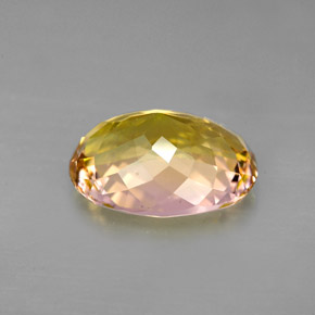 3.94克拉天然多色碧玺，椭圆形切割，11.7×8.9毫米，VVS