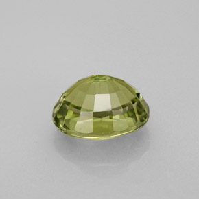 1.40克拉天然绿色碧玺，椭圆形切割，7.3×6.2毫米，VVS