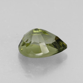 1.97克拉天然绿色碧玺，梨形，9.2×6.7毫米，VVS