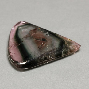 8.02克拉天然多色碧玺，透明，20.8×18.3毫米，透明/半透明