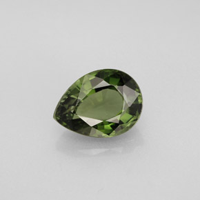 1.45克拉天然绿色碧玺，梨形，8.5×6.3毫米，VVS