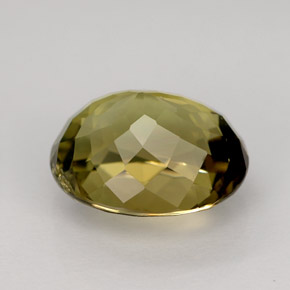 4.00克拉天然黄色碧玺，椭圆形切割，10.7×8.9毫米，VVS-VS