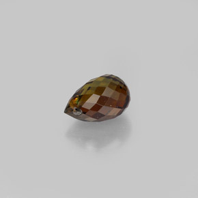0.89克拉天然橙色碧玺，水滴珠形切工，6.6×4.3毫米，VS