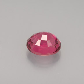 1.12克拉天然粉色碧玺，椭圆形切割，6.8×5.7毫米，VVS