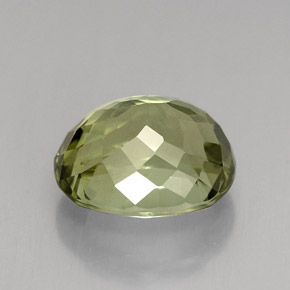 4.12克拉天然绿色碧玺，椭圆形切割，10.4×8.7毫米，VVS