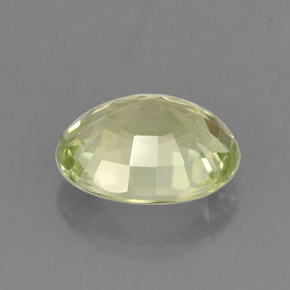 1.16克拉天然绿色碧玺，椭圆形切割，7.4×6.2毫米，IF
