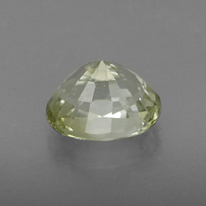 1.15克拉天然绿色碧玺，椭圆形切割，7×5.3毫米，IF