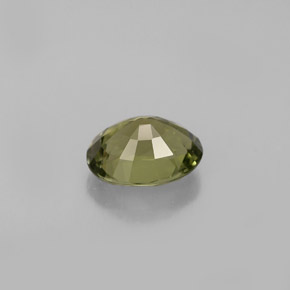 0.91克拉天然绿色碧玺，椭圆形切割，7×5.3毫米，VVS