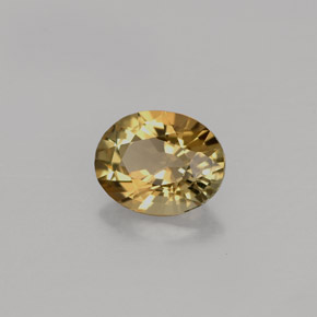 0.82克拉天然棕色碧玺，椭圆形切割，6.8×5.5毫米，VVS