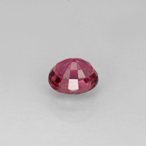 0.85克拉天然粉色碧玺，椭圆形切割，6.1×5.2毫米，VVS-VS