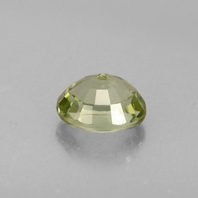 0.80克拉天然绿色碧玺，椭圆形切割，6.2×5.1毫米，IF