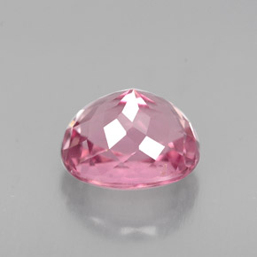 2.14克拉天然粉色碧玺，椭圆形切割，8.3×6.5毫米，VS-SI