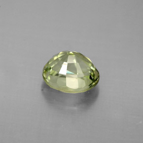 0.87克拉天然绿色碧玺，椭圆形切割，6×5.2毫米，VVS