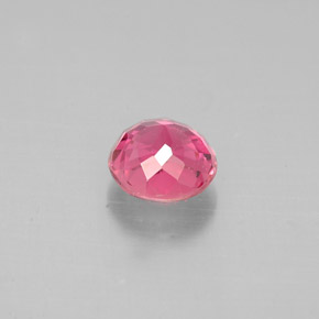 0.85克拉天然粉色碧玺，圆形切割，5.87毫米，VVS-VS