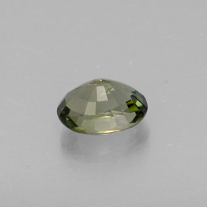 0.98克拉天然绿色碧玺，椭圆形切割，7×5.3毫米，VS