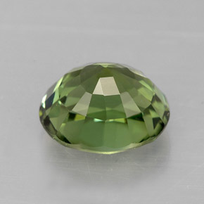 2.42克拉天然绿色碧玺，椭圆形切割，8.8×7.7毫米，VVS