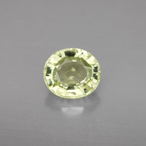 1.88克拉天然绿色碧玺，椭圆形切割，8.1×7.1毫米，VVS