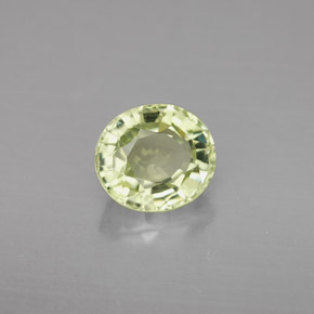 1.88克拉天然绿色碧玺，椭圆形切割，8.1×7.1毫米，VVS