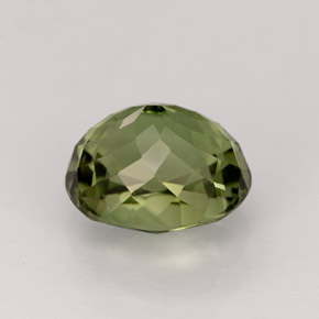 1.83克拉天然绿色碧玺，椭圆形切割，7.9×6.7毫米，VVS