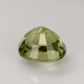 1.86克拉天然绿色碧玺，椭圆形切割，7.7×6.9毫米，VVS