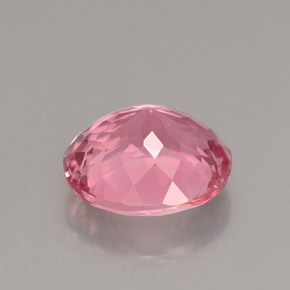 2.94克拉天然粉色碧玺，椭圆形切割，9.7×8.6毫米，VVS