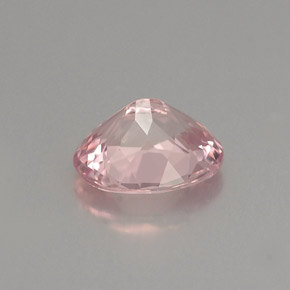 1.10克拉天然粉色碧玺，椭圆形切割，7.6×6毫米，VVS-VS