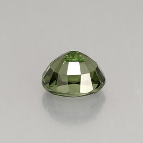 1.18克拉天然绿色碧玺，椭圆形切割，6.7×5.7毫米，VVS
