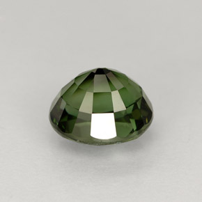1.43克拉天然绿色碧玺，椭圆形切割，7.1×6.1毫米，VVS