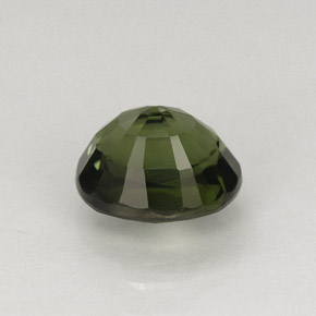 1.37克拉天然绿色碧玺，椭圆形切割，7.2×5.9毫米，VVS-VS