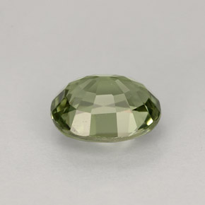 1.31克拉天然绿色碧玺，椭圆形切割，7.6×6.4毫米，VVS-VS