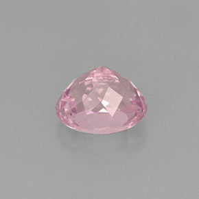 0.99克拉天然粉色碧玺，椭圆形切割，6.5×5.4毫米，VVS-VS